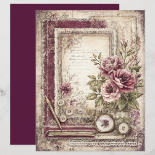 Viktorianisches und spitzes Scrapbook