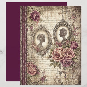 Viktorianisches und spitzes Scrapbook