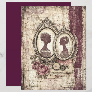 Viktorianisches und spitzes Scrapbook