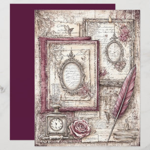 Viktorianisches und spitzes Scrapbook