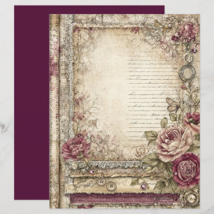 Viktorianisches und spitzes Scrapbook