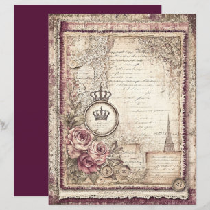 Viktorianisches und spitzes Scrapbook