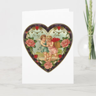 Viktorianisches Valentin für meine Liebe II Feiertagskarte