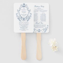 Viktorianisches Verziertes Blumenzeremonieprogramm Fächer