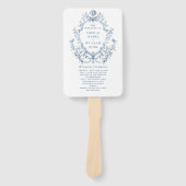 Viktorianisches Verziertes Blumenzeremonieprogramm Fächer (Vorderseite)