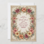 Viktorianisches Verziertes Brautparty Einladung (Vorderseite)