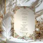 Viktorianisches Verziertes Gold-Arsch- und Rosenpr Einladung