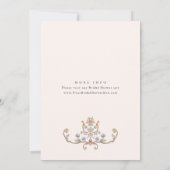 Viktorianisches Verziertes Grace Floral Brautparty Einladung (Rückseite)