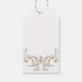 Viktorianisches Verziertes Grace Floral Brautparty Geschenkanhänger (Rückseite)