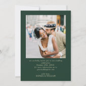 Viktorianisches Verziertes Grace Floral Frame Wedd Save The Date (Rückseite)