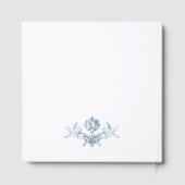 Viktorianisches Verziertes Grace Floral Wedding Fo Gästebuch (Rückseite)