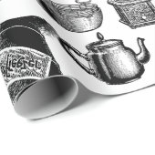 viktorianisches Vintages antikes Küchengeschirr Geschenkpapier (Rolleneckpunkt)