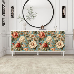 Viktorianisches Vintages Blumendecoupage Tissue Pa Seidenpapier