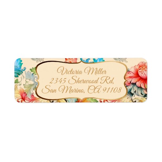 Viktorianisches Vintages Blumenmuster (Vorne)