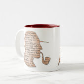 Viktorianisches Vintages des Detektiv-privaten Zweifarbige Tasse (Vorderseite Links)