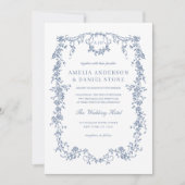 Viktorianisches Vintages französisches Foto auf ei Einladung (Vorderseite)