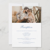 Viktorianisches Vintages französisches Foto auf ei Einladung (Rückseite)