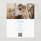 Viktorianisches Vintages französisches Foto QR-Cod (Rückseite)