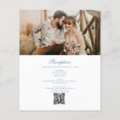 Viktorianisches Vintages französisches Foto QR-Cod Flyer (Hinten)