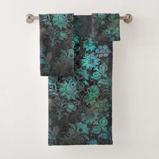 Viktorianisches Vintages Goth Bath Handtuch Set (Insitu)