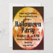 Viktorianisches Vintages gotisches Spooky Hallowee Einladung (Vorderseite)