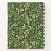 Viktorianisches Vintages Green Ivy Trellis Sketchb Notizblock (Rückseite)