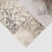 Viktorianisches Vintages Kleid Ephemera Seidenpapier (Detail)