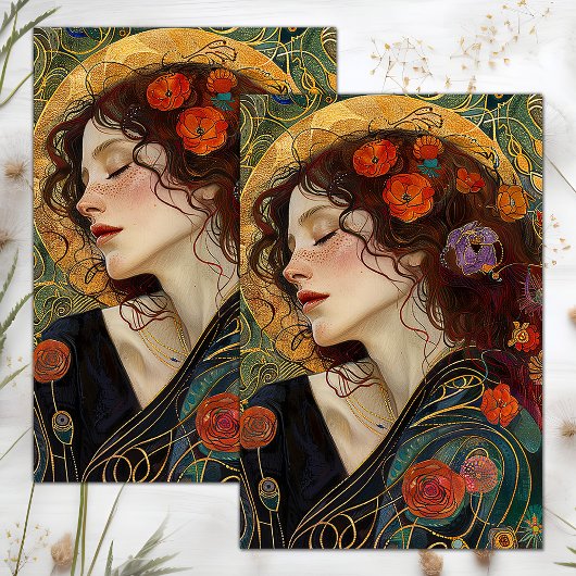 VIKTORIANISCHES VINTAGES LADY DECOUPAGE TISSUPAPIE SEIDENPAPIER