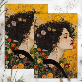 VIKTORIANISCHES VINTAGES LADY DECOUPAGE TISSUPAPIE SEIDENPAPIER