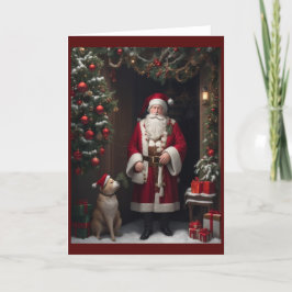 Viktorianisches Vintages Retro-Weihnachten Feiertagskarte