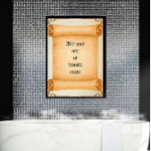 Viktorianisches Vintages Scroll Poster für  Text