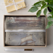 Viktorianisches Vintages Segelschiff Seidenpapier (Geschenk)