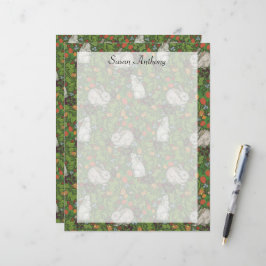 Viktorianisches Vintages Weißer Kaninchengartenpap