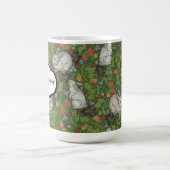 Viktorianisches Vintages Weißes Kaninchen im Garte Kaffeetasse (Mittel)