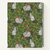 Viktorianisches Vintages Weißes Kaninchen Notizblock (Rückseite)