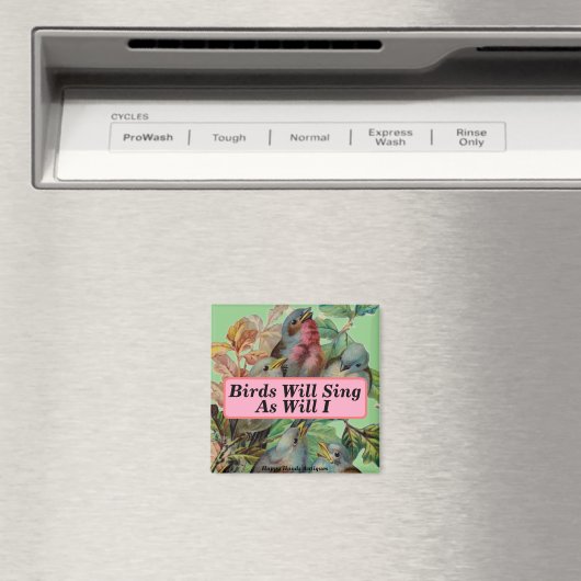 Viktorianisches Vogelmagnet Magnet (In Situ (Geschirrspüler))