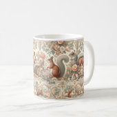 Viktorianisches Wald Eichhörnchen Tapestry Kaffeetasse (VorderseiteRechts)