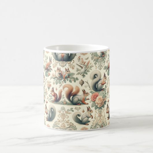 Viktorianisches Wald Eichhörnchen Tapestry Kaffeetasse (Mittel)