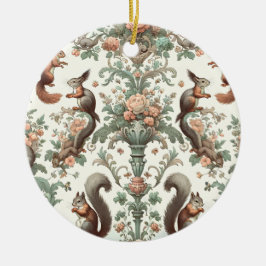 Viktorianisches Wald Eichhörnchen Tapestry Keramik Ornament