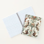 Viktorianisches Wald Eichhörnchen Tapestry Notizblock (Innenseite)