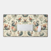 Viktorianisches Wald Eichhörnchen Tapestry Schreibtischunterlage (Tastatur & Maus)