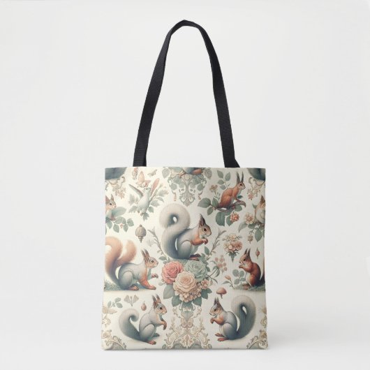 Viktorianisches Wald Eichhörnchen Tapestry Tasche (Vorderseite)