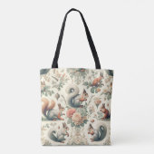 Viktorianisches Wald Eichhörnchen Tapestry Tasche (Rückseite)