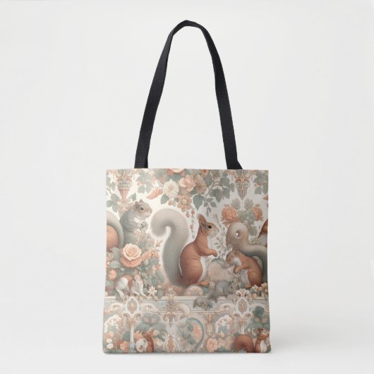 Viktorianisches Wald Eichhörnchen Tapestry Tasche (Vorderseite)