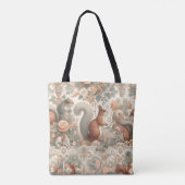 Viktorianisches Wald Eichhörnchen Tapestry Tasche (Rückseite)