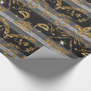 Viktorianisches Weihnachten Elegante Shangles Vint Geschenkpapier