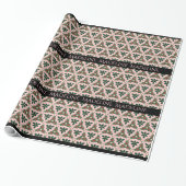 Viktorianisches Weihnachten hübsch im rosa Geschenkpapier (Ungerollt)