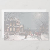Viktorianisches Weihnachts-Party Briefpapier (Vorne/Hinten)