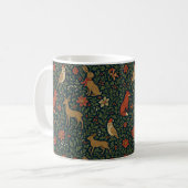 Viktorianisches Weihnachts-Tier & Botanik  Kaffeetasse (Vorderseite Links)