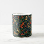 Viktorianisches Weihnachts-Tier & Botanik  Kaffeetasse (Mittel)